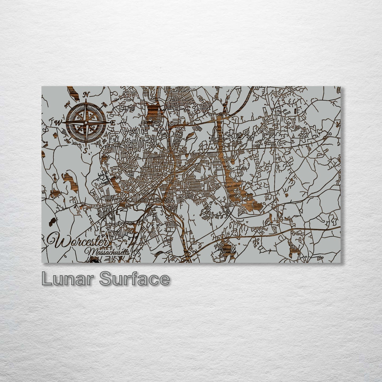 Worcester, Massachusetts Street Map