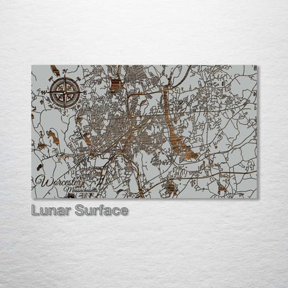 Worcester, Massachusetts Street Map