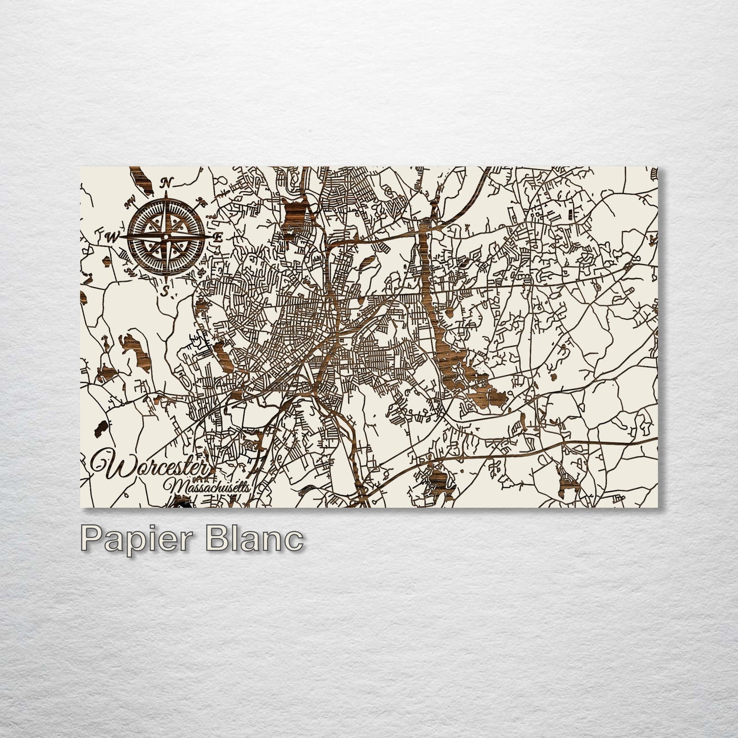 Worcester, Massachusetts Street Map