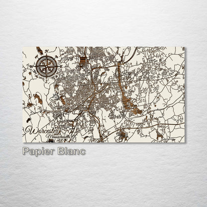 Worcester, Massachusetts Street Map