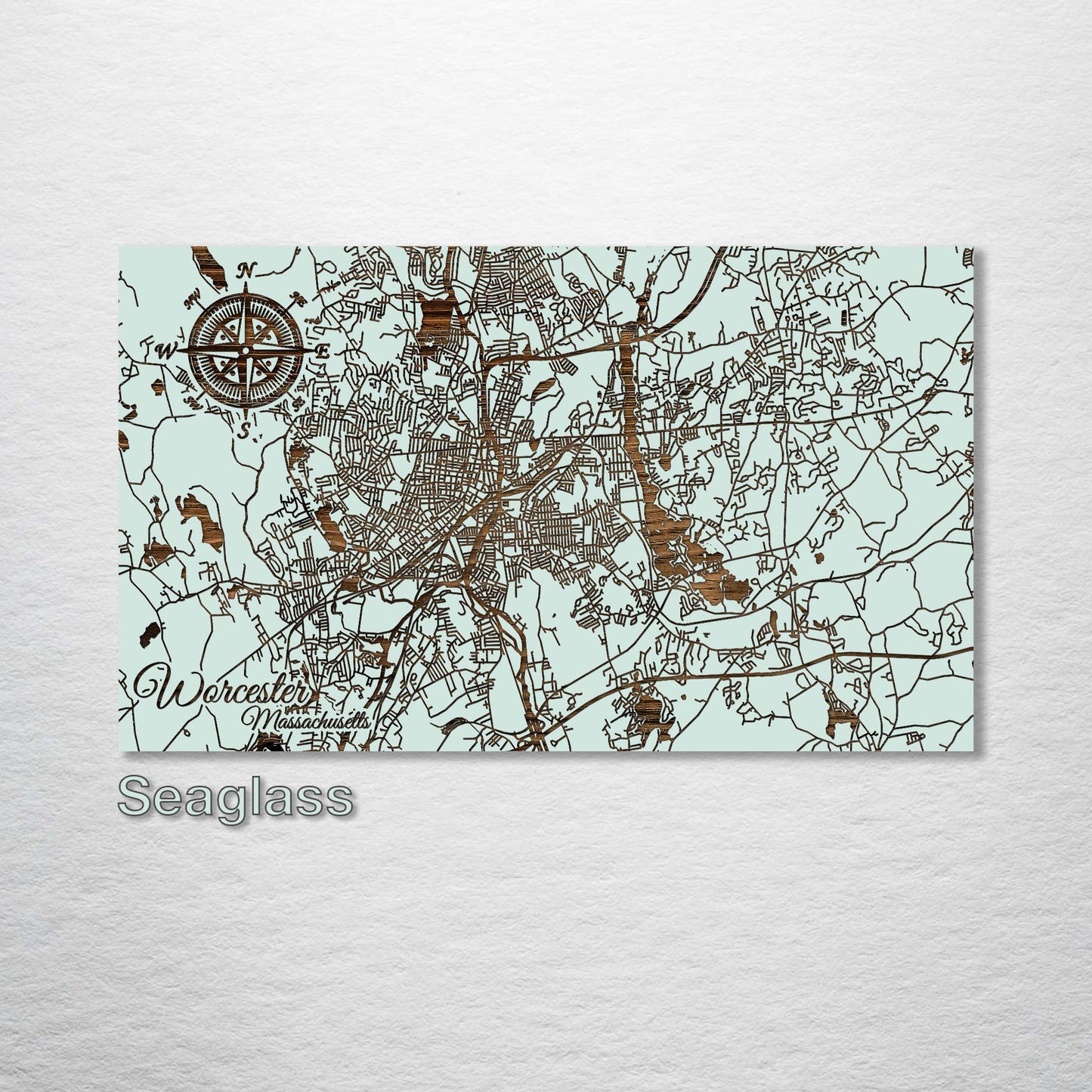 Worcester, Massachusetts Street Map