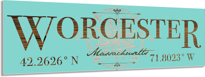 Worcester, MA Stick w/ Compass