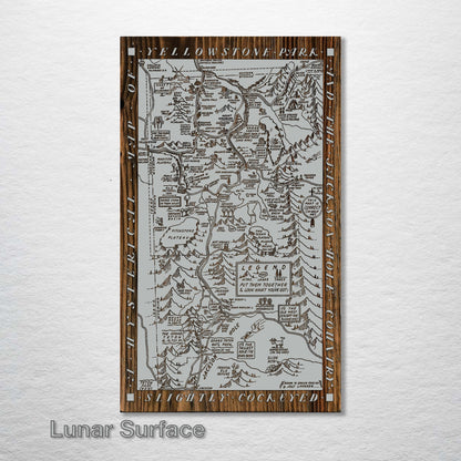 Yellowstone and Jackson Hole Hysterical Map