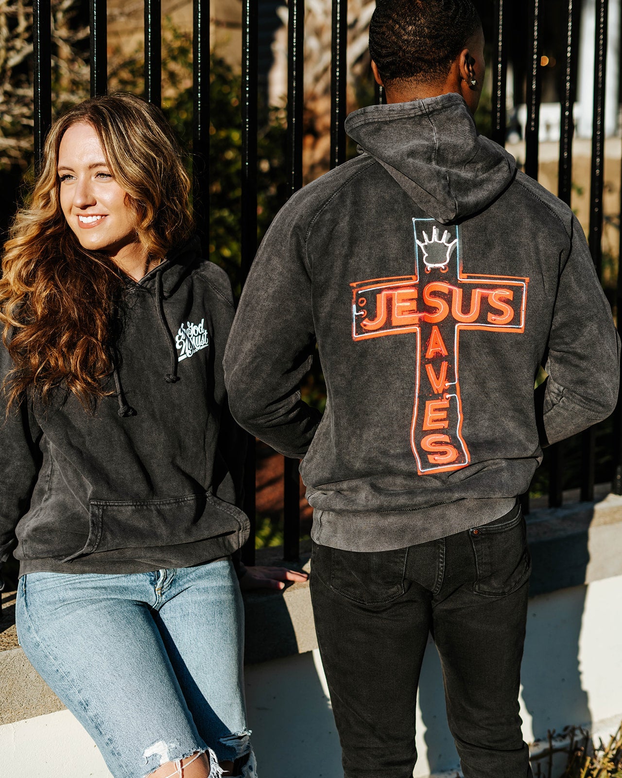 Jesus Saves Premium Hoodie