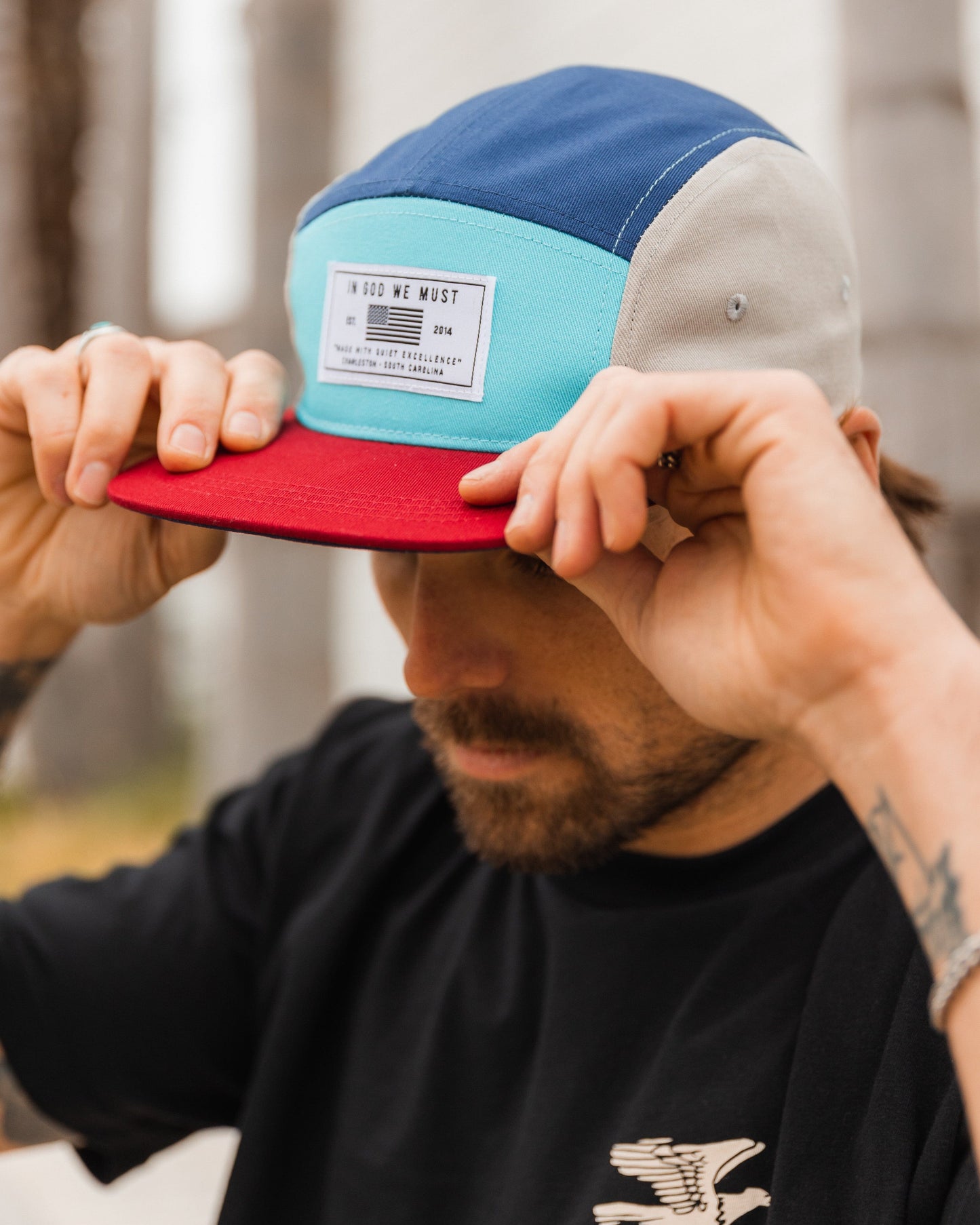 America Tri-Color Five Panel Hat