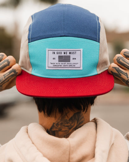 America Tri-Color Five Panel Hat