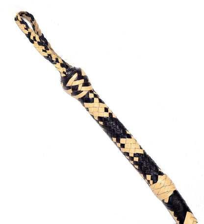 Yellow & Black Leather Bull Whip for Sale (4ft–16ft)