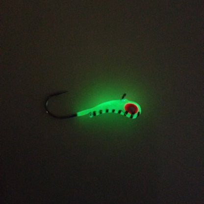 CHARTREUSE STRIPE TUNGSTEN KANOE JIG