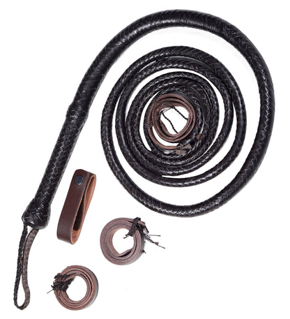 Choco Black Leather Bullwhip – Buy Online (4ft–16ft)