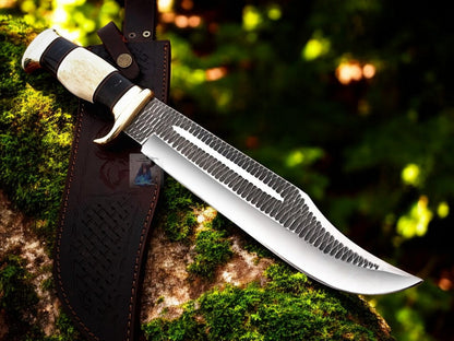 Crocodile Dundee Bowie – 16" D2 Forged Steel with Leather Sheath