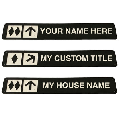 Trailhead Personalized or Custom Sign - indoor/outdoor  - 24 x 4 Inches