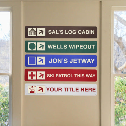 Trailhead Personalized or Custom Sign - indoor/outdoor - 36 X 6 Inches
