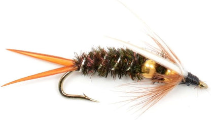 Double Bead Prince Nymph Fly Fishing Flies - 12 Flies Hook Size 12