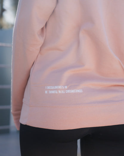 'Gratitude' Blush Crewneck