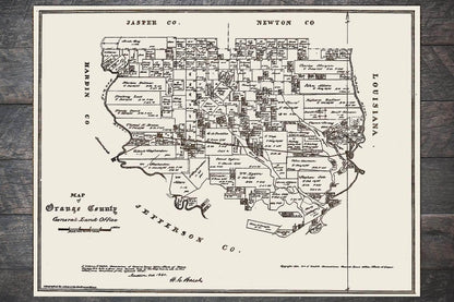 Orange County, Texas 1880