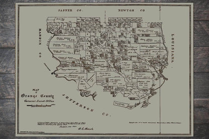 Orange County, Texas 1880