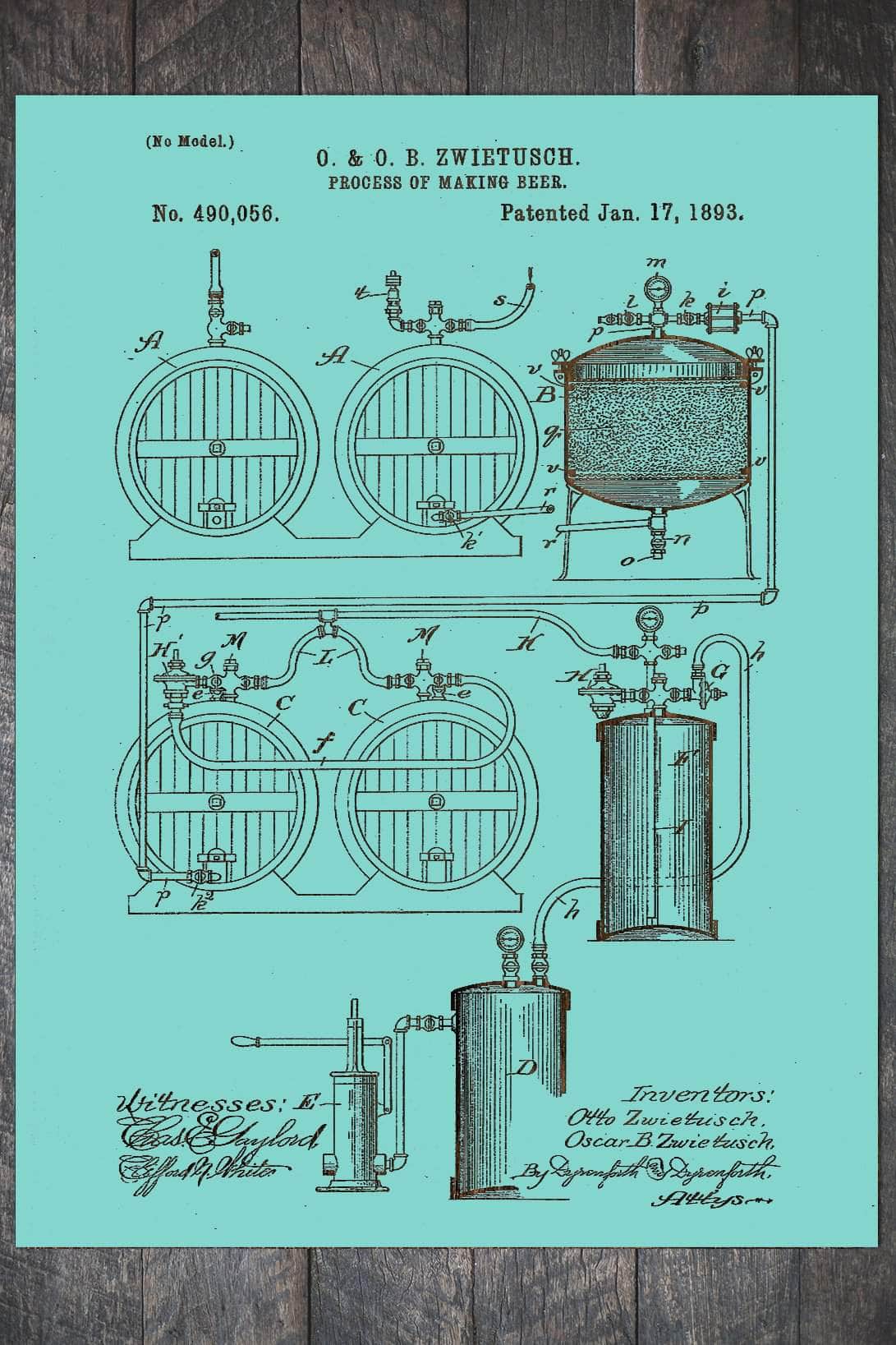 Process of Making Beer 1893