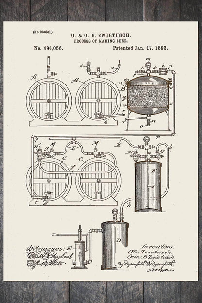 Process of Making Beer 1893