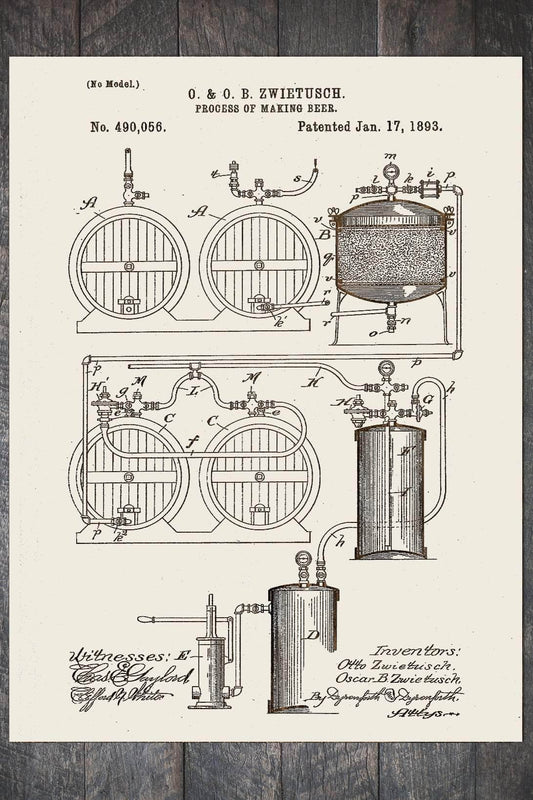 Process of Making Beer 1893