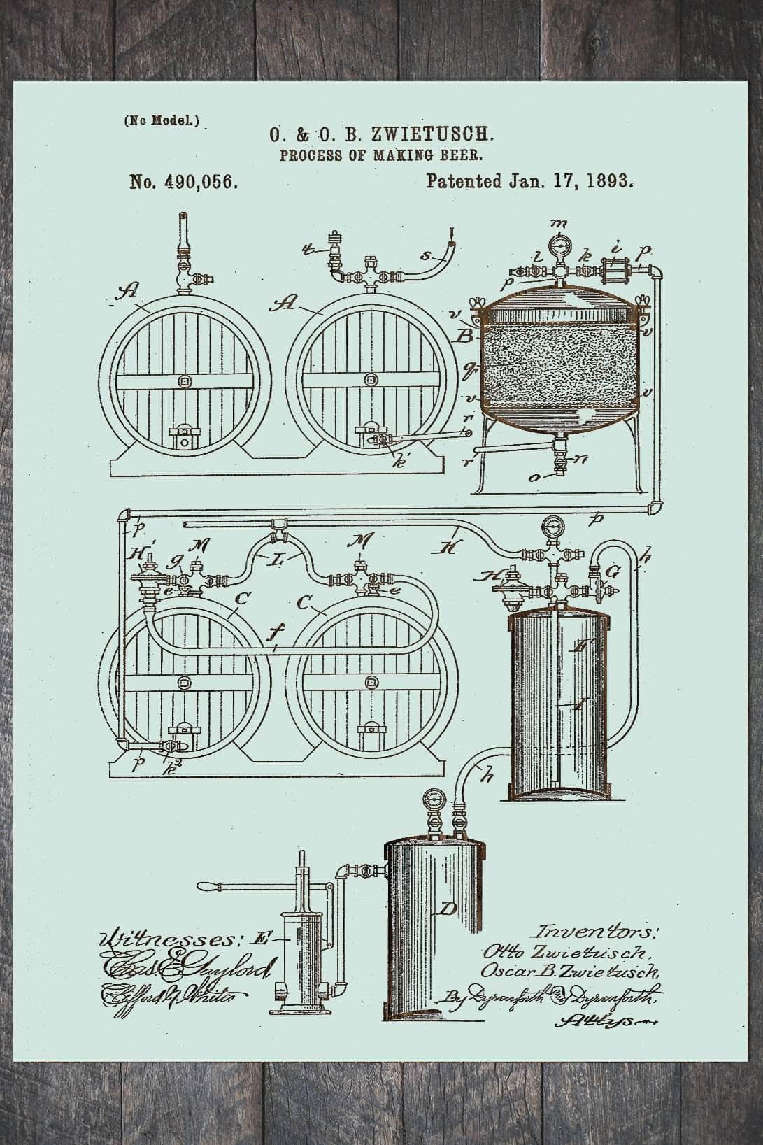 Process of Making Beer 1893