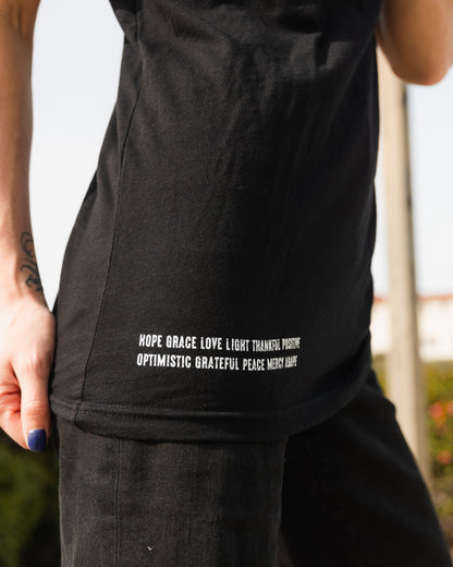 Gratitude Black Tee