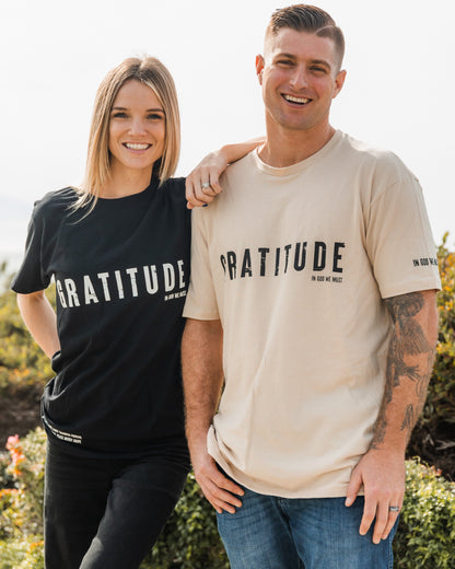 Gratitude Black Tee