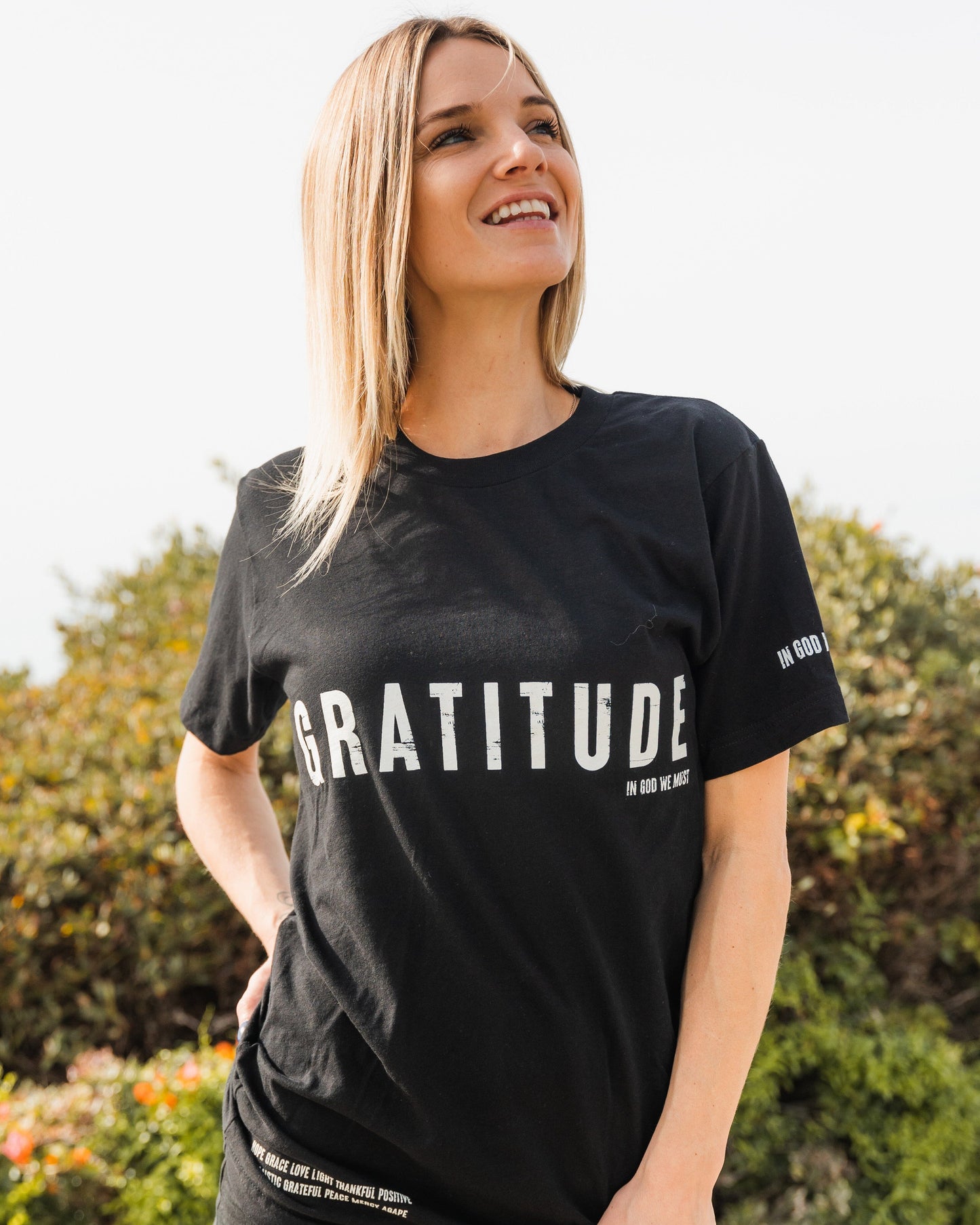 Gratitude Black Tee