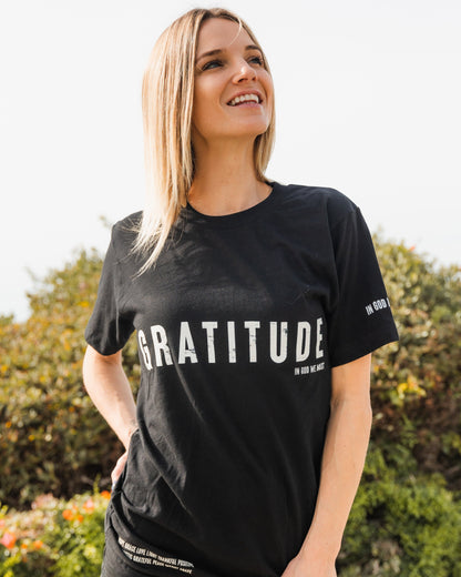 Gratitude Black Tee