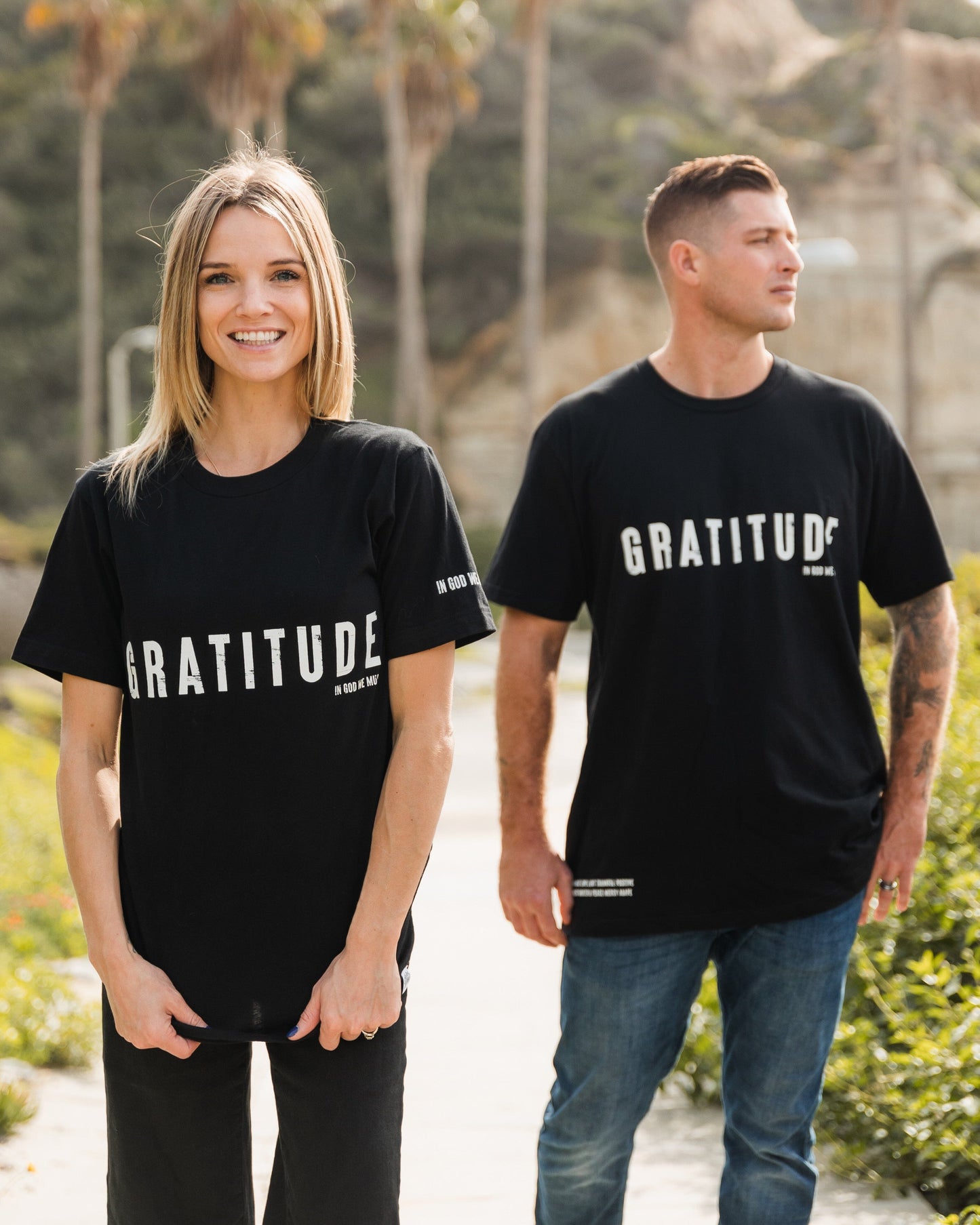 Gratitude Black Tee