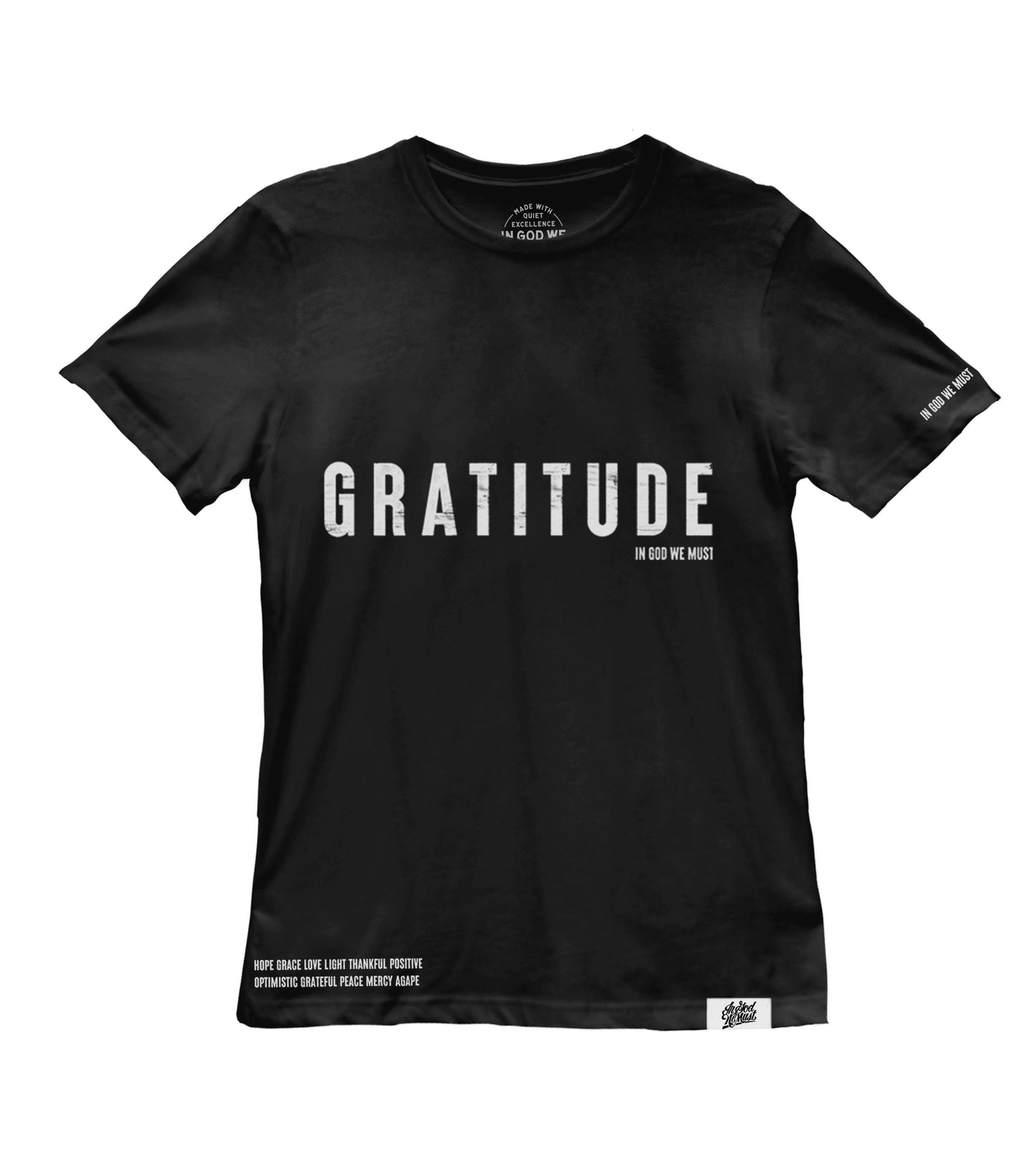 Gratitude Black Tee