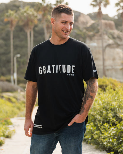 Gratitude Black Tee
