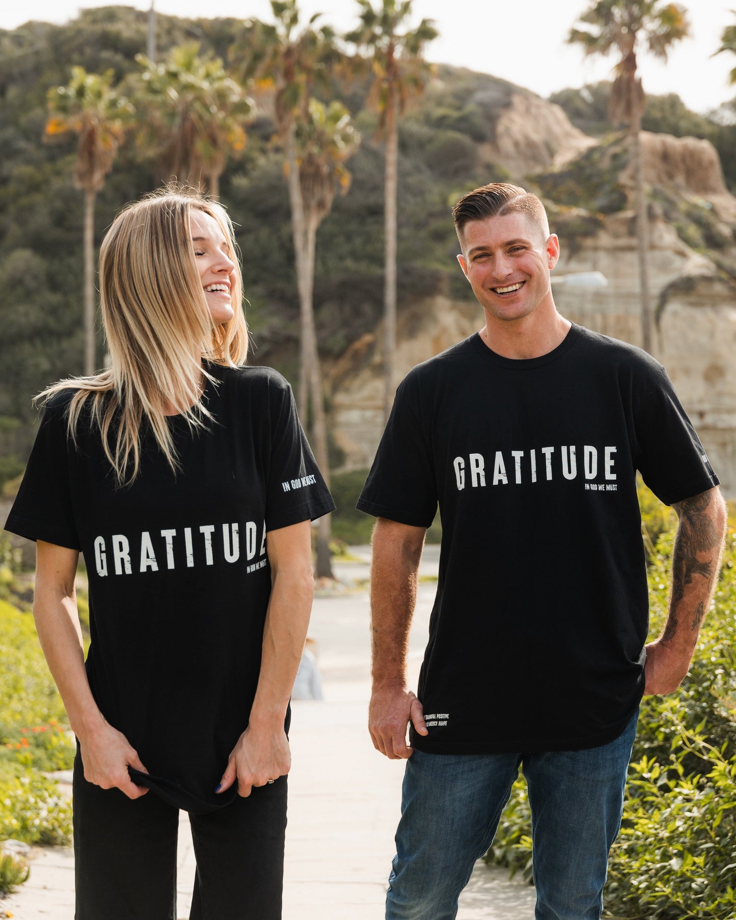 Gratitude Black Tee