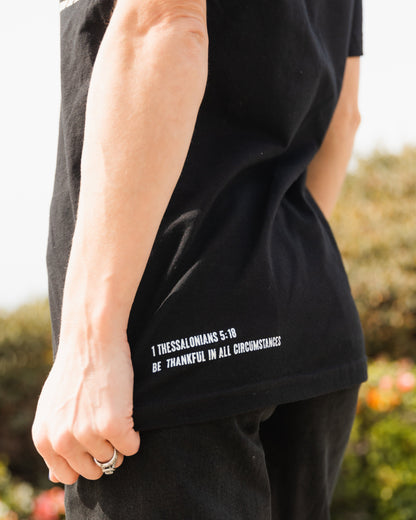 Gratitude Black Tee