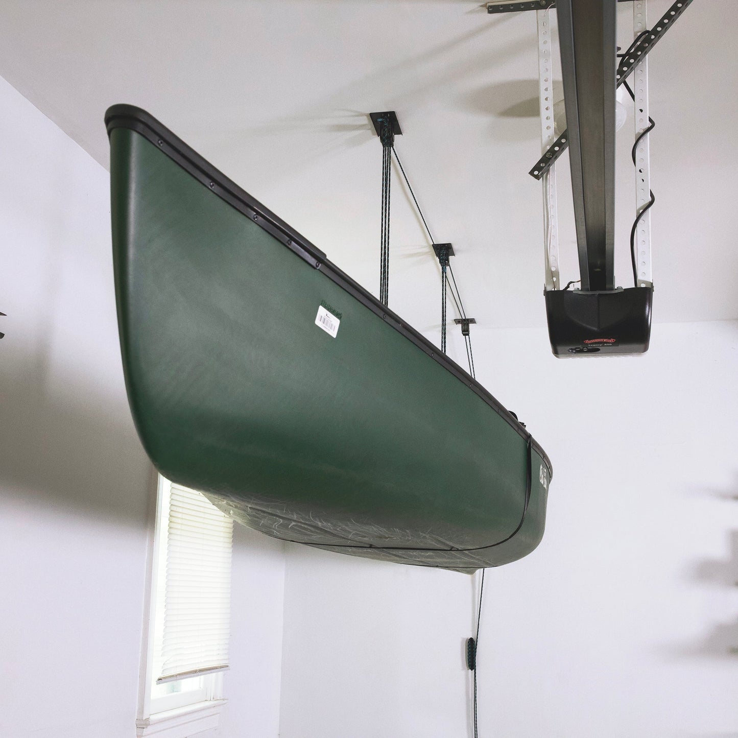 Heavy Duty Canoe Hoist Garage Ceiling Storage Hoist | Holds up to 150 lbs | 18' Lift