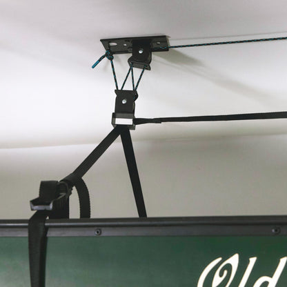 Heavy Duty Canoe Hoist Garage Ceiling Storage Hoist | Holds up to 150 lbs | 18' Lift
