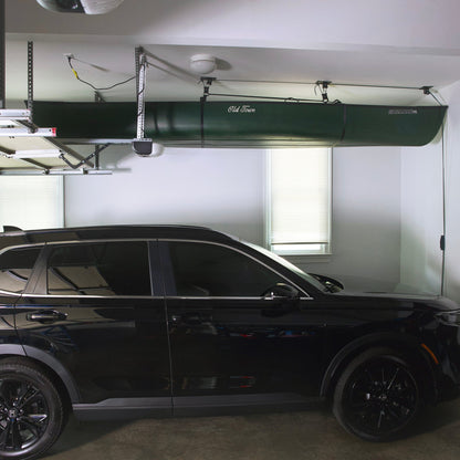 Heavy Duty Canoe Hoist Garage Ceiling Storage Hoist | Holds up to 150 lbs | 18' Lift