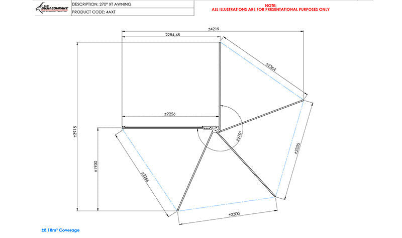 The Bush Company 270 XT Mk2 Awning