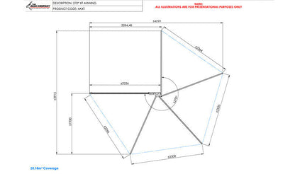 The Bush Company 270 XT Mk2 Awning