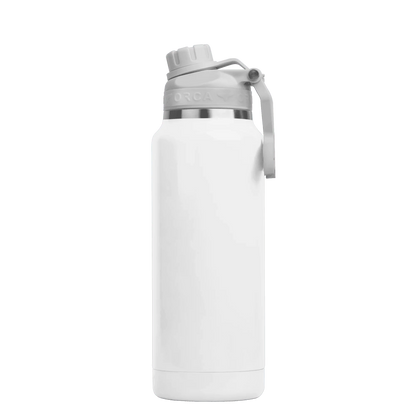 HYDRA™ 34OZ Water Bottle with Powder Coat Finish & Silicone Grip Whale Tale Handle