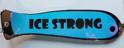 10" Chrome / Glow PERSONALIZED Dual Fin Fishblade