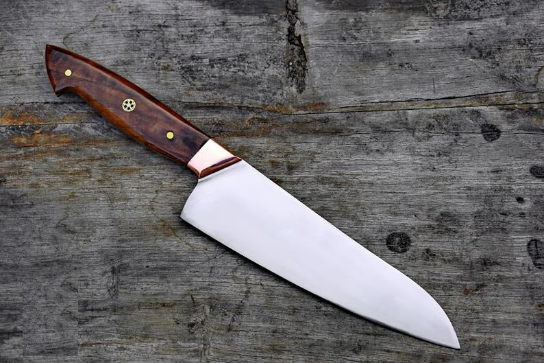 Custom Handmade D2 Steel Knife – Heat Treated Professional Chef’s Blade