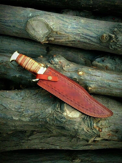 Handmade Damascus Bowie