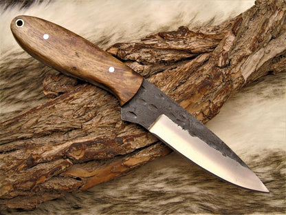 Custom Handmade Hand Forged Carbon Steel Hunting Skinning Knife
