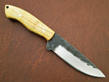 Custom Handmade Hand Forged Carbon Steel Hunting Skinning Knife