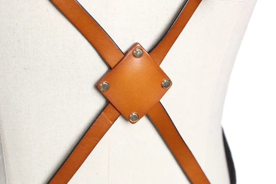 Waxed Canvas And Leather Craftsman Apron