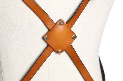 Waxed Canvas And Leather Craftsman Apron