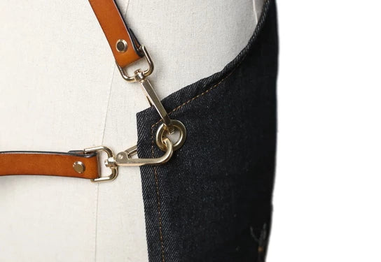 Waxed Canvas And Leather Craftsman Apron