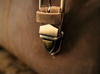 Crazy Horse Leather Messenger Bag