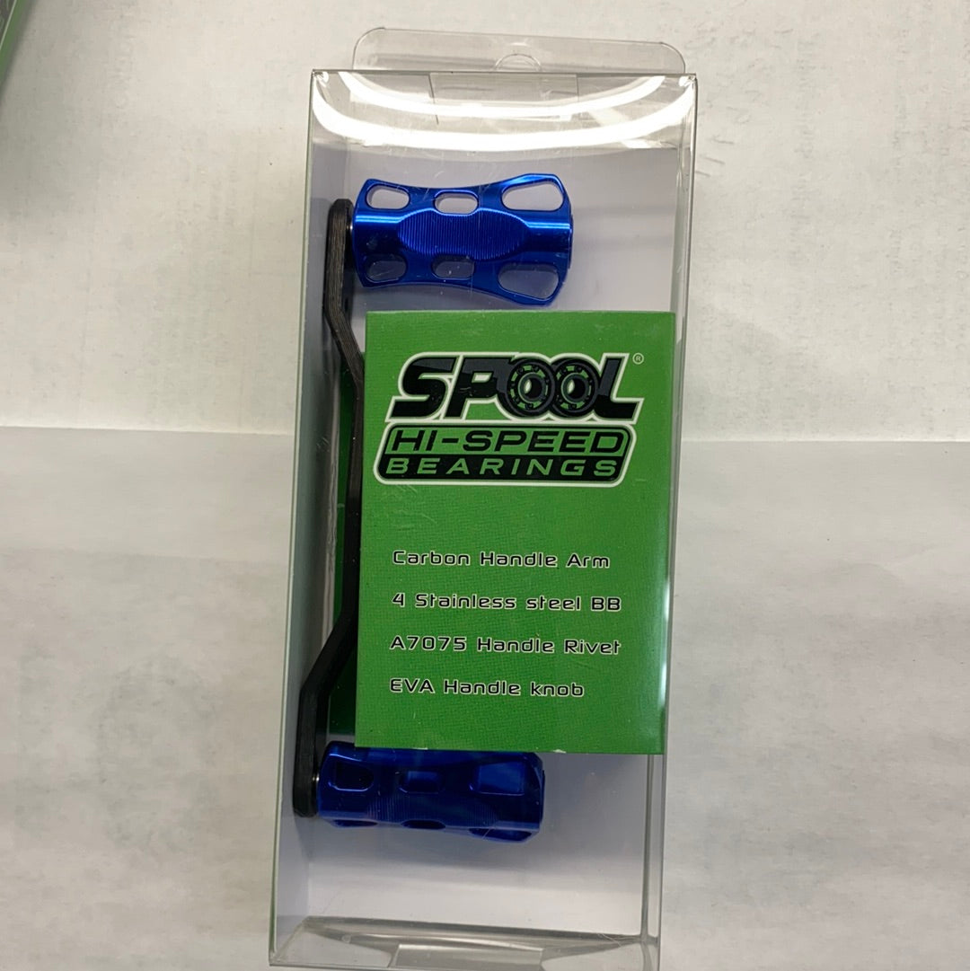 Handles-Spool Speed Polished, Drilled Billet 95mm CF Handle