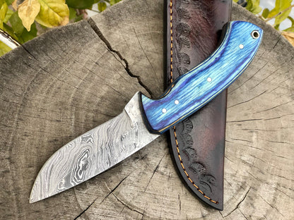 Damascus Steel Deer Skinning Knife